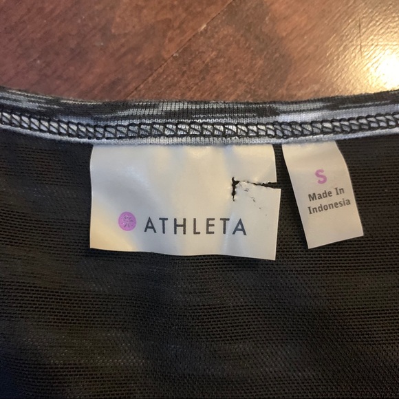 Athleta Tinker Heather Stripe Racerback Tank Top Women Workout Size Small - Picture 3 of 5